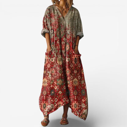 Loravyn | Relaxed Paisley Lounge Dress