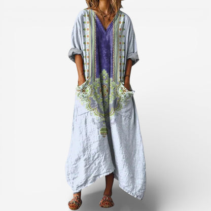 Loravyn | Relaxed Paisley Lounge Dress