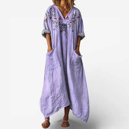 Loravyn | Relaxed Paisley Lounge Dress
