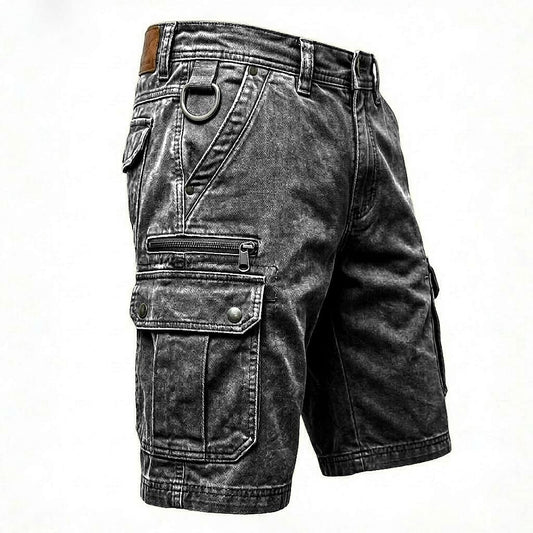 Godric | Vintage Wash Utility Cargo Shorts