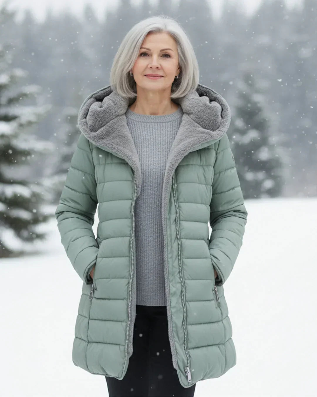 Keely | Plush Lined Hooded Puffer Coat