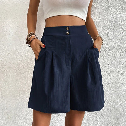 Selvara | High Waist Relaxed Shorts