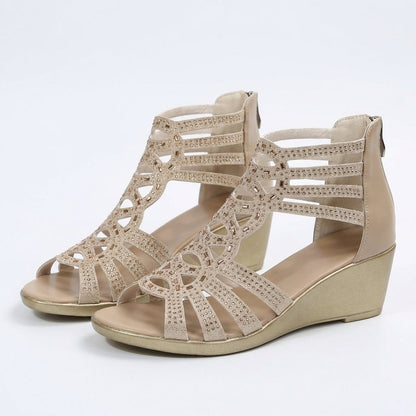 Nina | Openwork Wedge Comfort Sandals