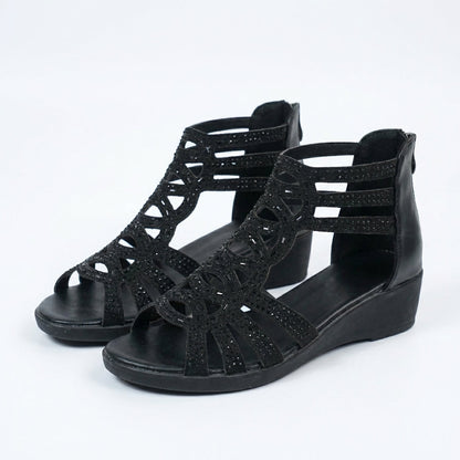 Nina | Openwork Wedge Comfort Sandals