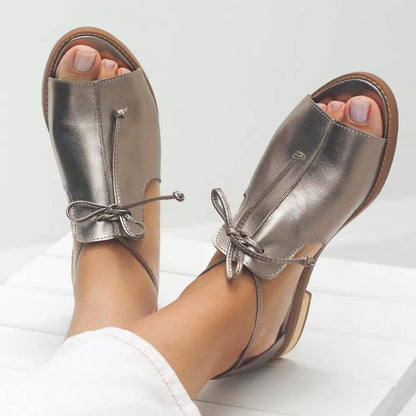 Brinelle | Metallic Comfort Slingback Sandals