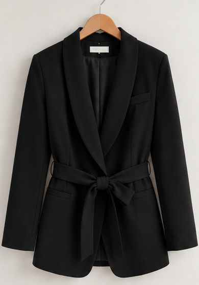 Loretta | Tailored Tie Waist Two Piece Pantsuit