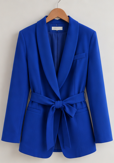 Loretta | Tailored Tie Waist Two Piece Pantsuit