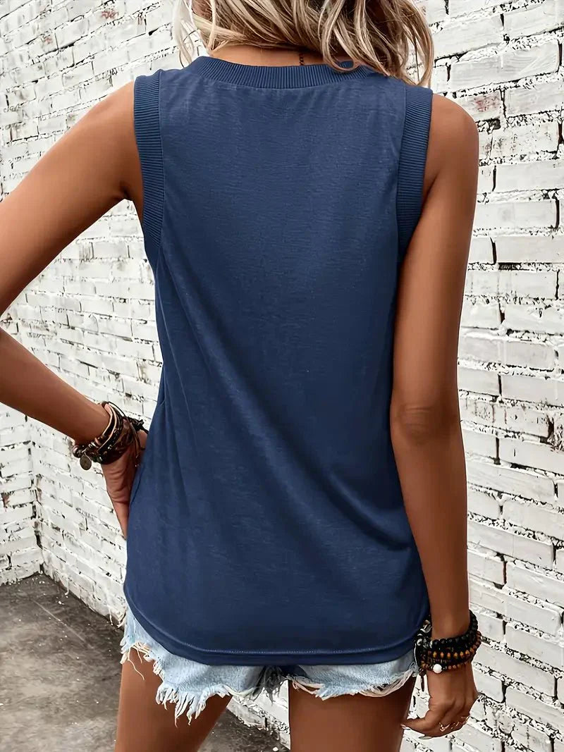 Arlen | Sleeveless V-Neck Casual Tank Top