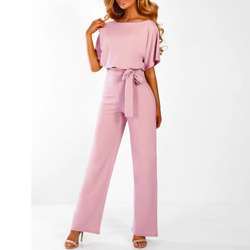Ottoline | Elegant Draped Waist Jumpsuit