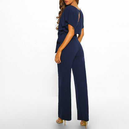 Ottoline | Elegant Draped Waist Jumpsuit