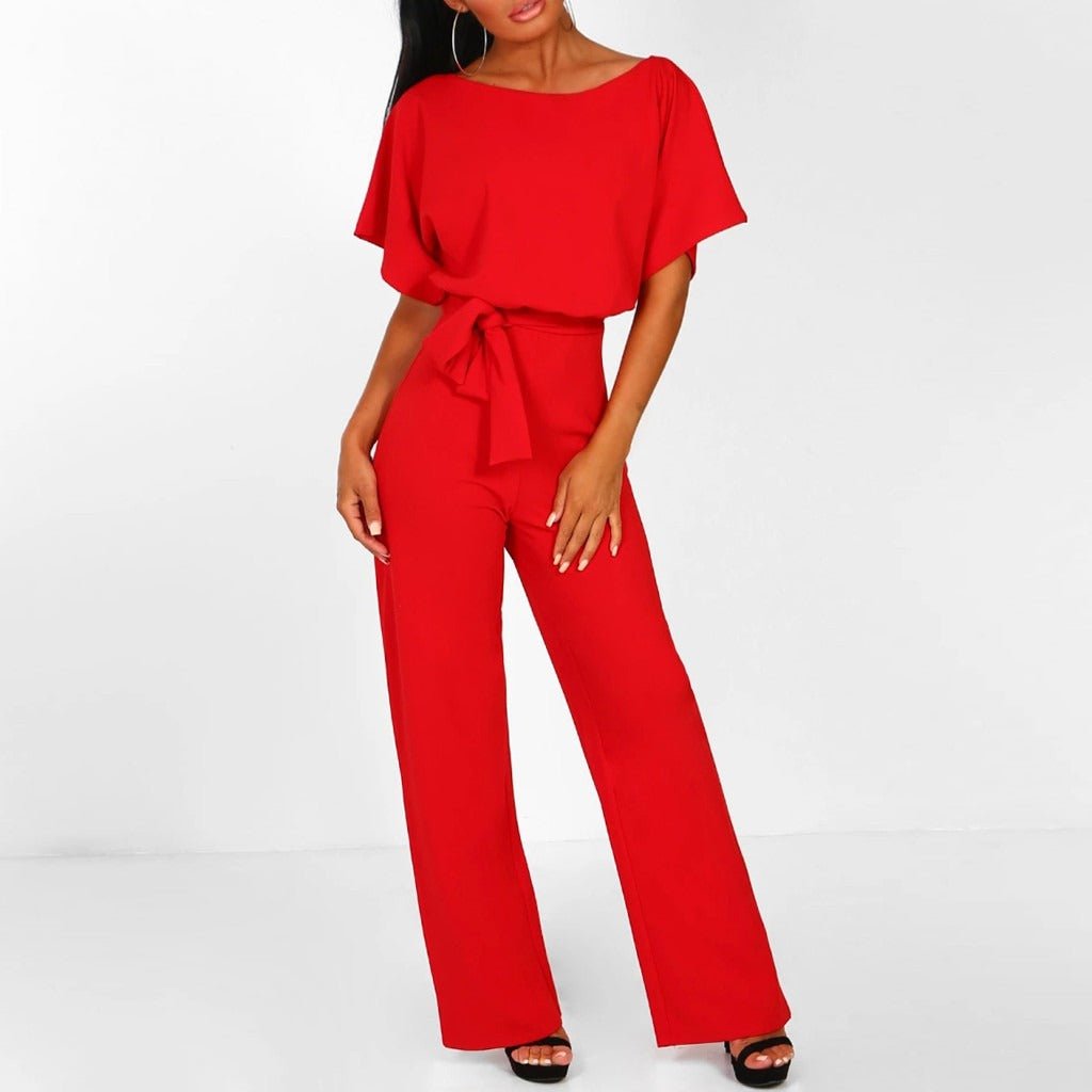 Ottoline | Elegant Draped Waist Jumpsuit
