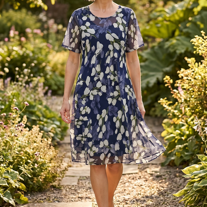 Bellavine | Coastal Bloom A Line Dress