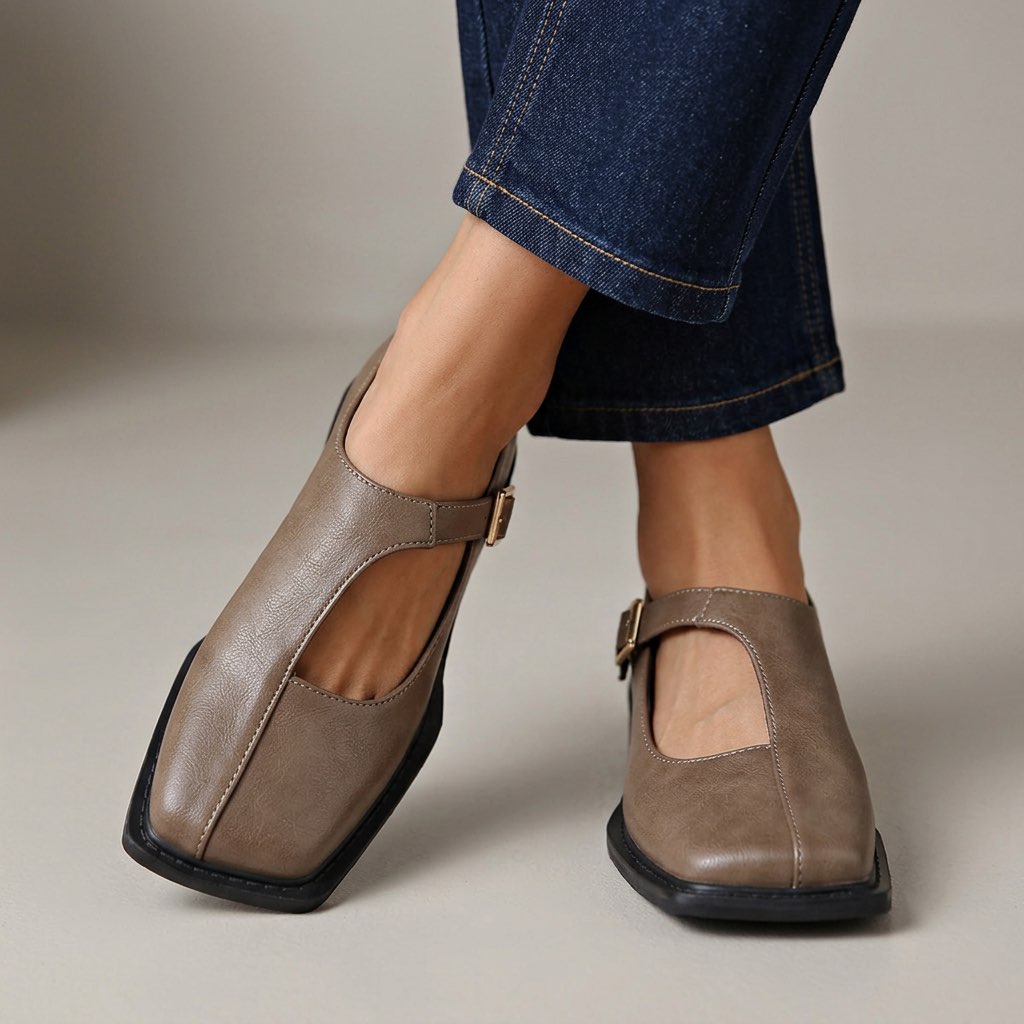 Keravelle | Retro Cutout Mary Jane Shoes