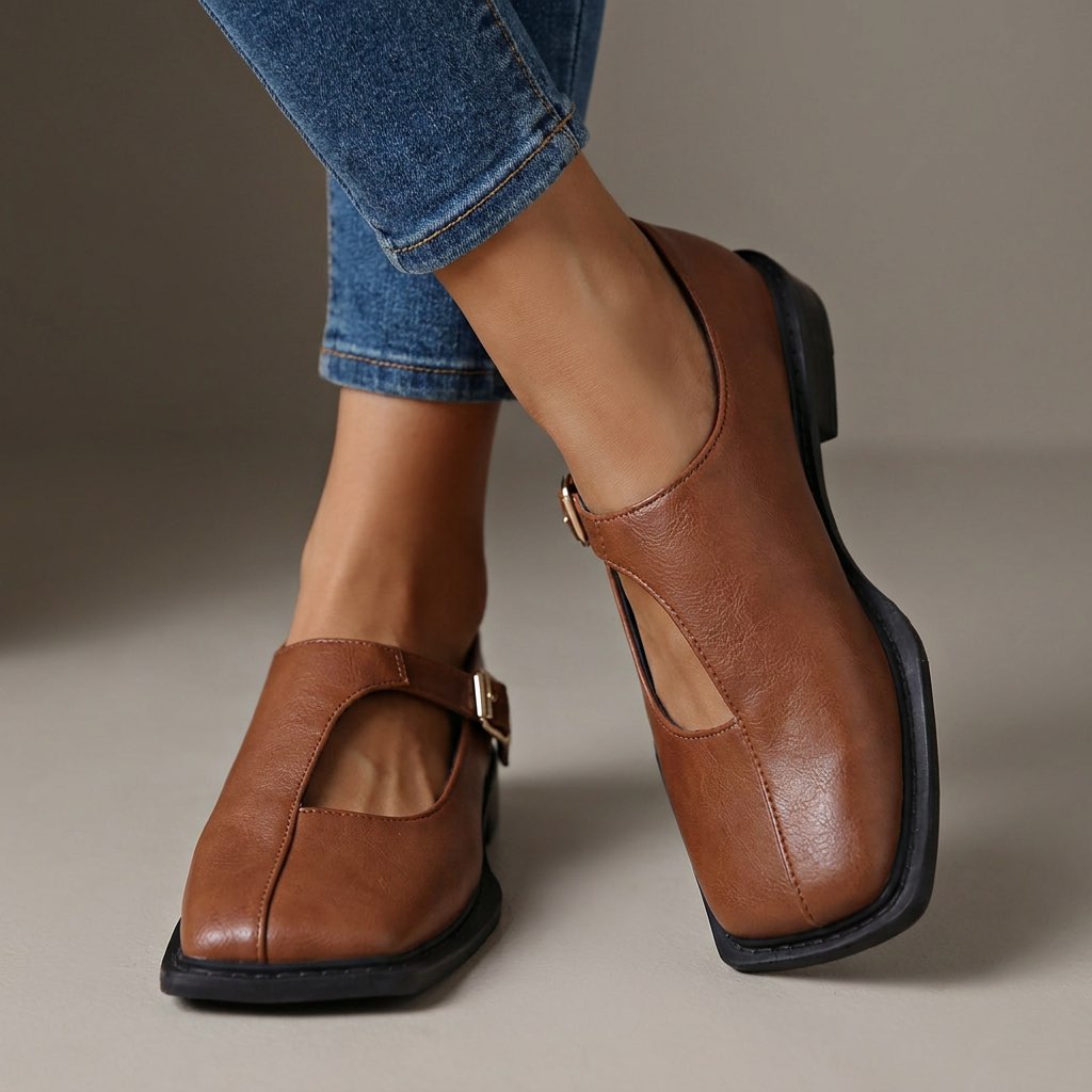 Keravelle | Retro Cutout Mary Jane Shoes