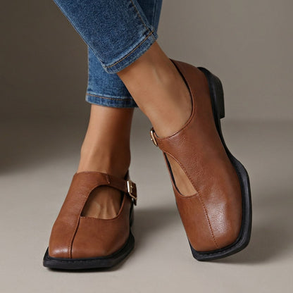 Keravelle | Retro Cutout Mary Jane Shoes
