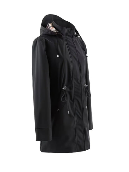 Georgina | Drawstring Waist Hooded Coat