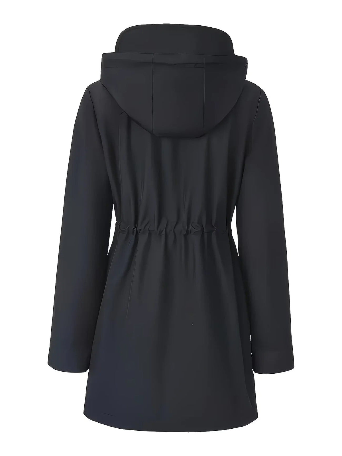 Georgina | Drawstring Waist Hooded Coat