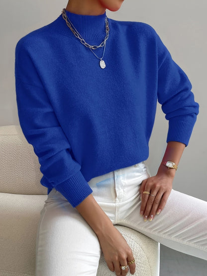 Ullara | Soft Mock Neck Knit Sweater