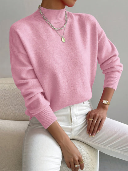 Ullara | Soft Mock Neck Knit Sweater