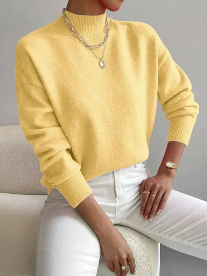 Ullara | Soft Mock Neck Knit Sweater