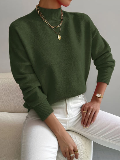 Ullara | Soft Mock Neck Knit Sweater