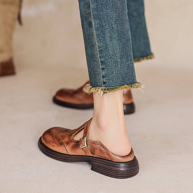 Oswina | Vintage Buckle Mary Jane Shoes