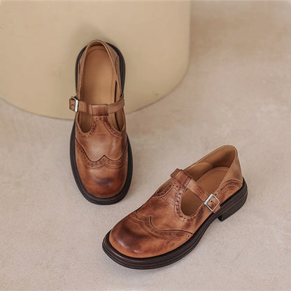 Oswina | Vintage Buckle Mary Jane Shoes