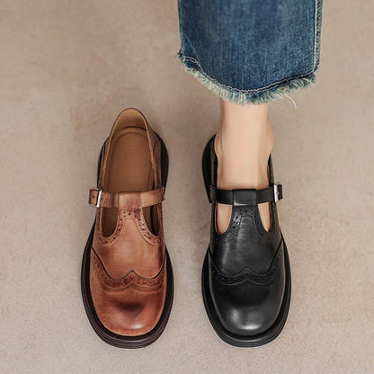 Oswina | Vintage Buckle Mary Jane Shoes