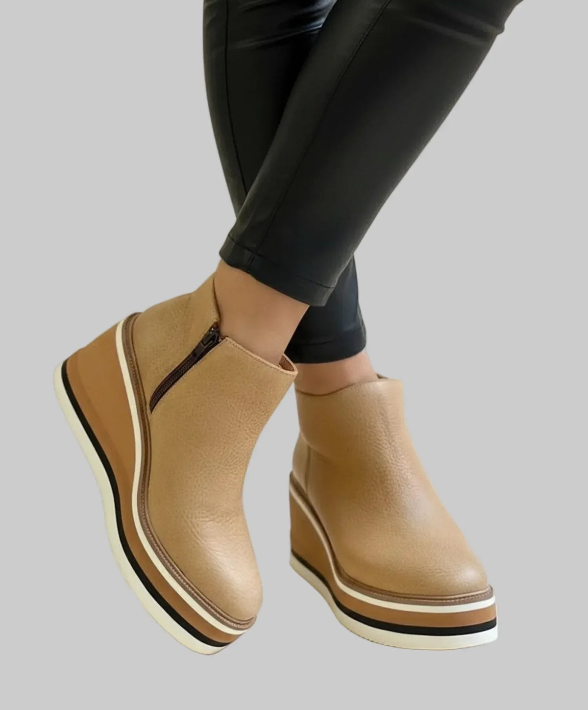 Camryn | Comfort Platform Wedge Boots