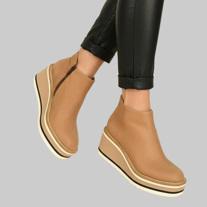 Camryn | Comfort Platform Wedge Boots