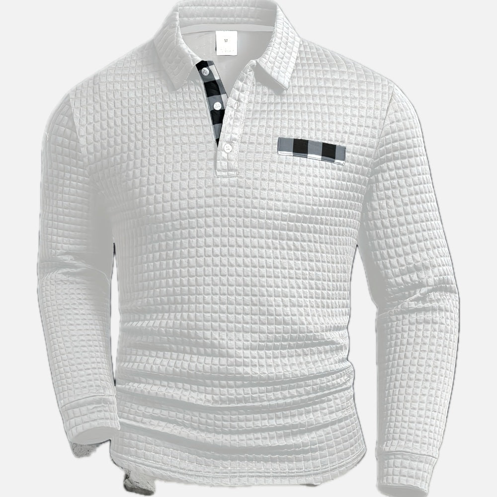 Sutton | Textured Smart Casual Polo Shirt
