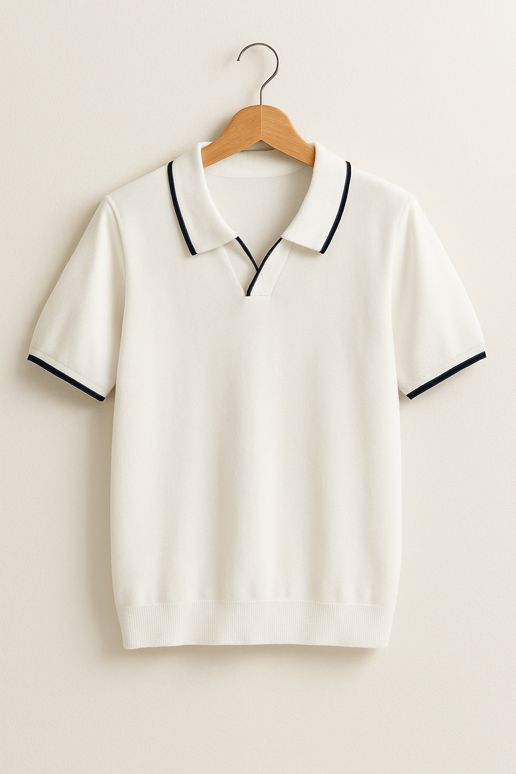 Tavion | Contrast Trim Polo Knit Shirt
