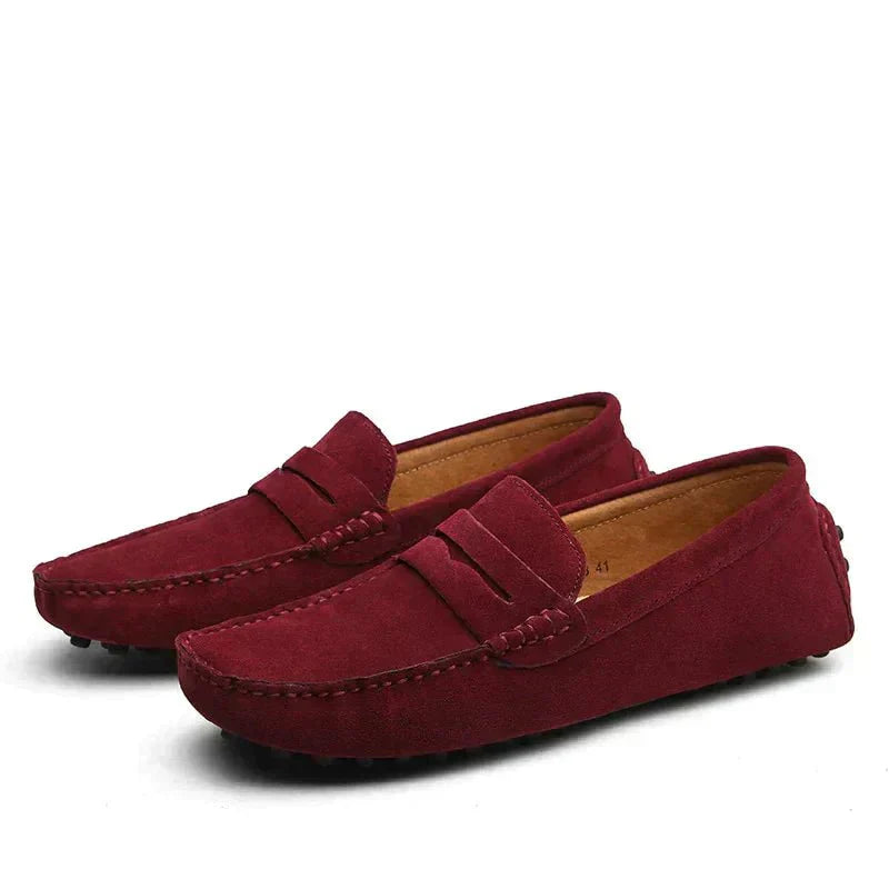 Branson | Classic Suede Driving Loafers