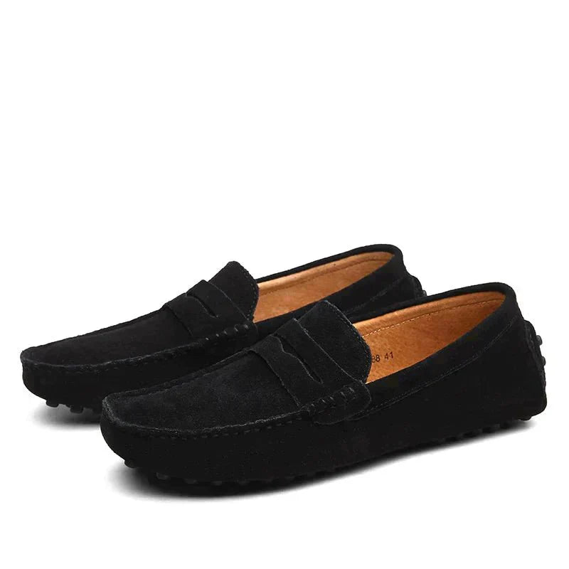 Branson | Classic Suede Driving Loafers