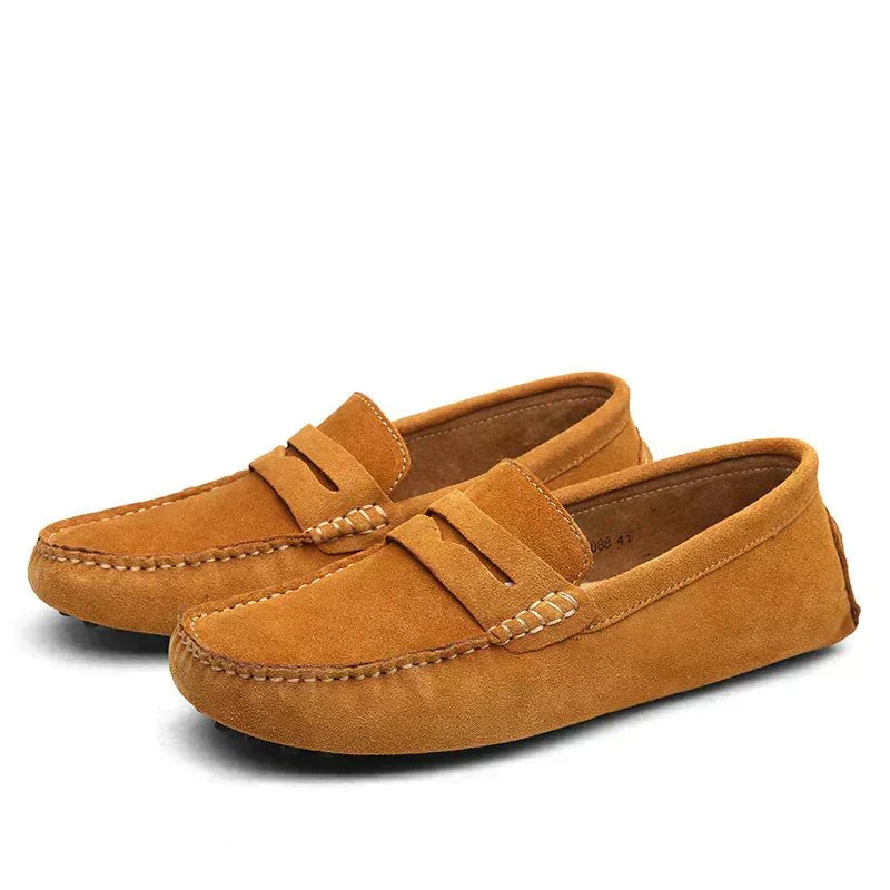 Branson | Classic Suede Driving Loafers