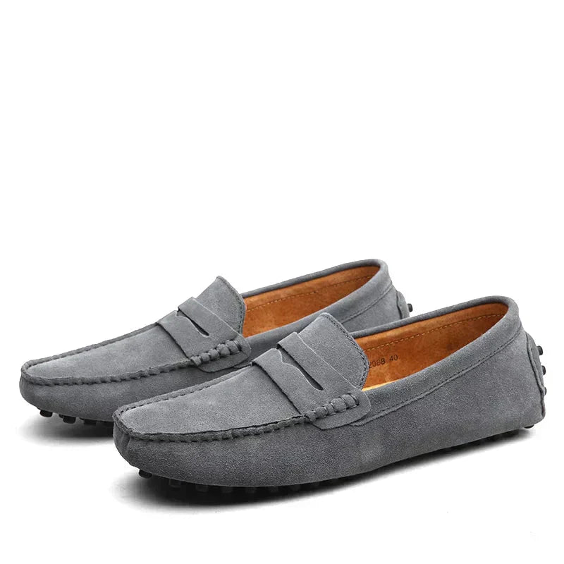 Branson | Classic Suede Driving Loafers
