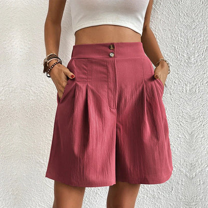 Selvara | High Waist Relaxed Shorts