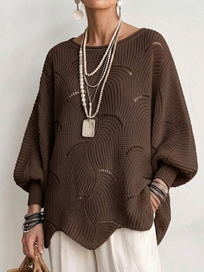 Faustina | Oversized Batwing Knit Sweater