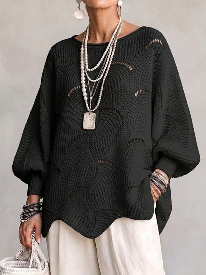 Faustina | Oversized Batwing Knit Sweater