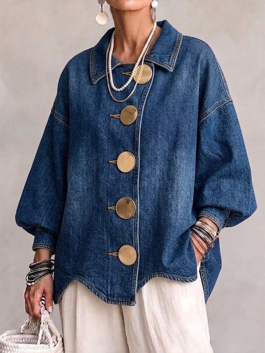Valenne | Relaxed Batwing Denim Jacket