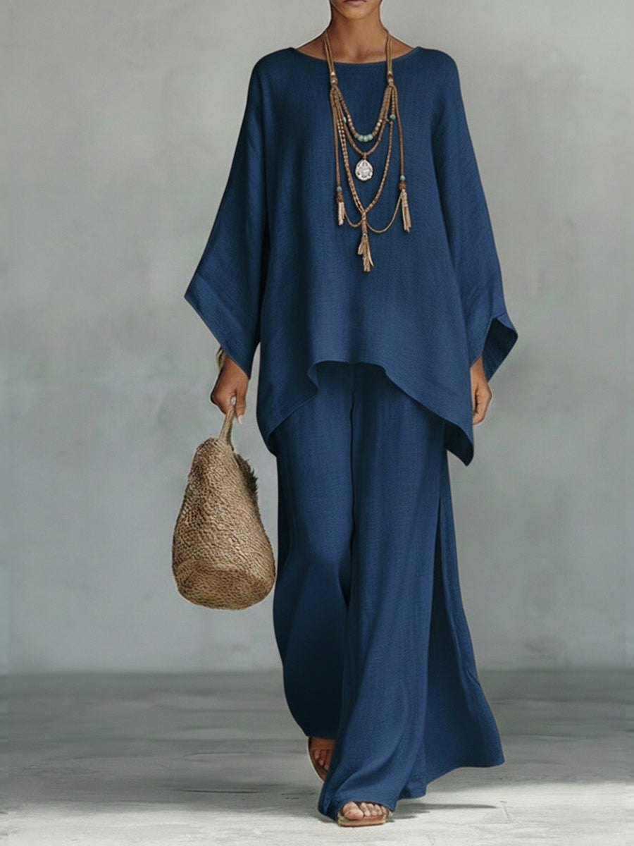 Velmara | Relaxed Wide Leg Two Piece Set