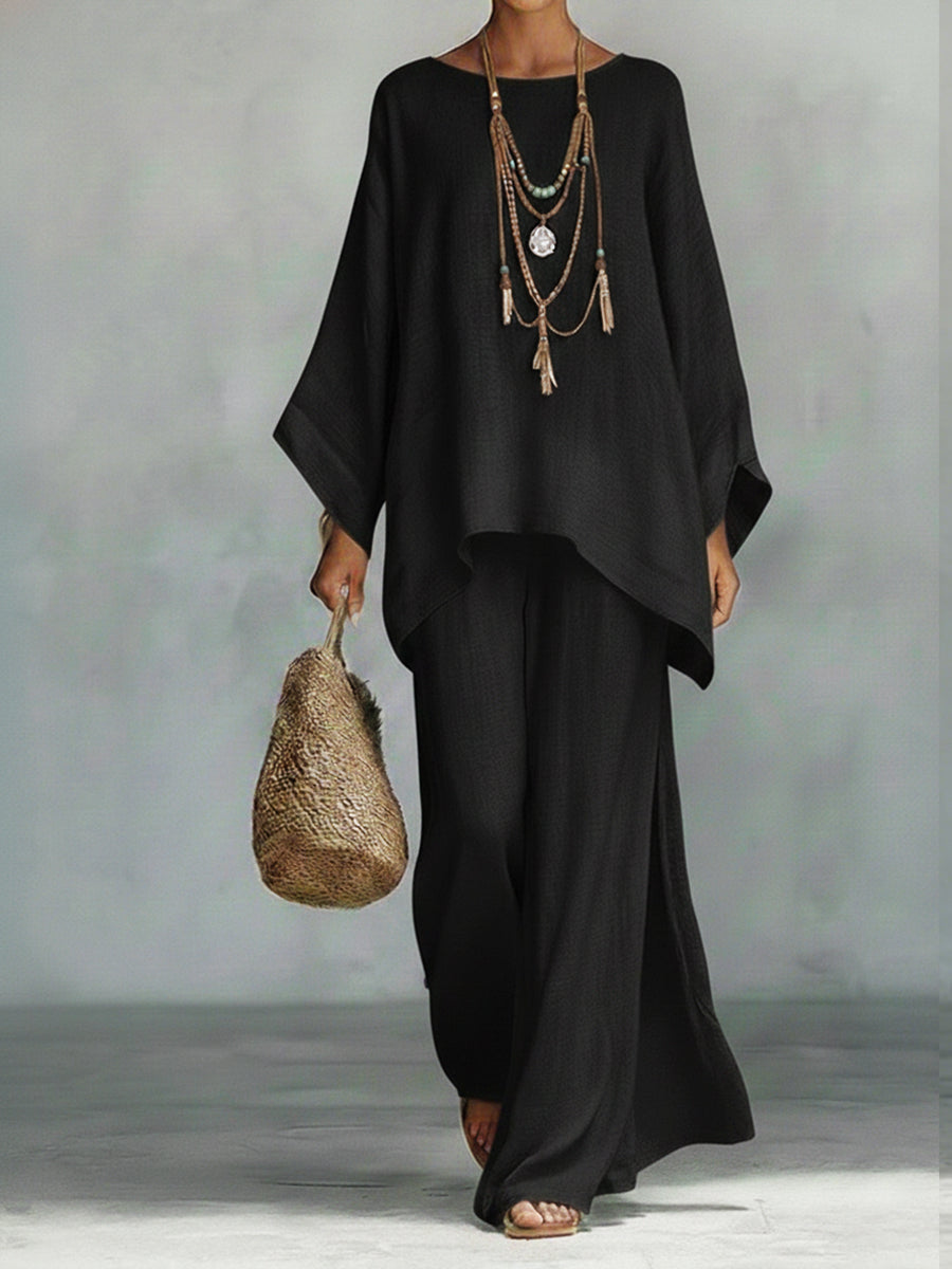 Velmara | Relaxed Wide Leg Two Piece Set