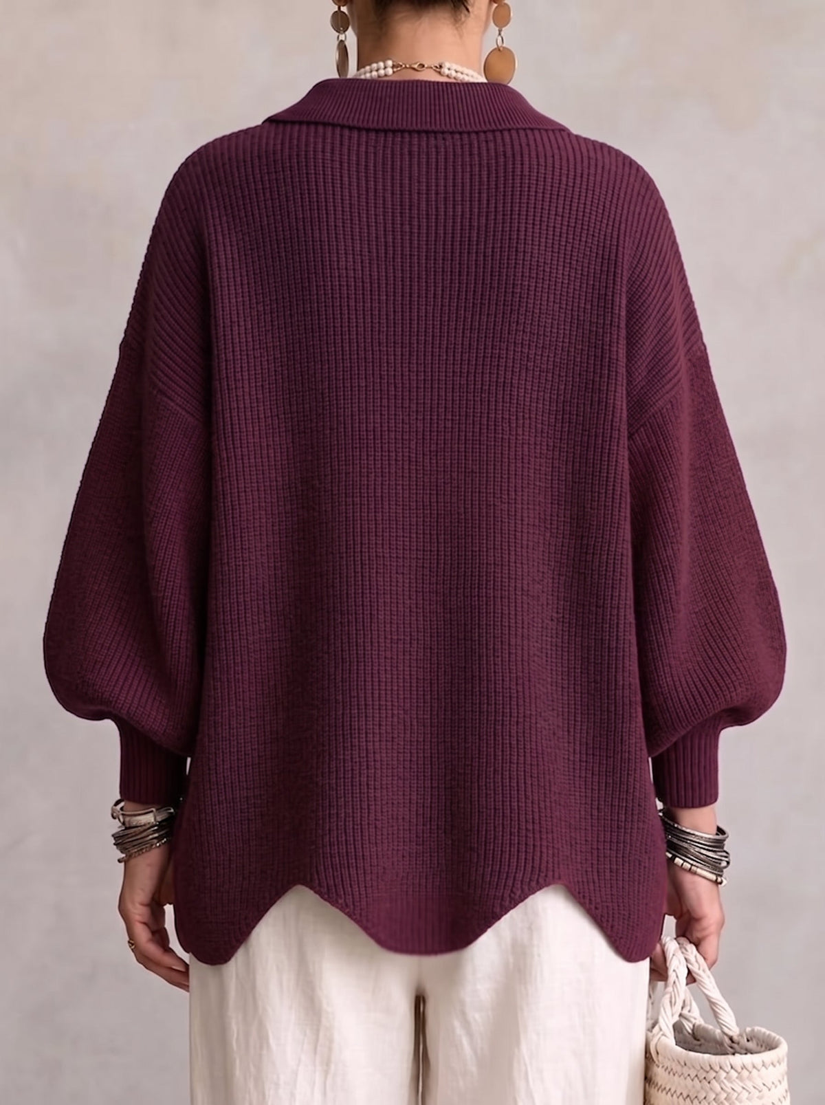 Cecily | Relaxed Button Front Knit Cardigan