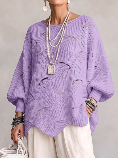 Faustina | Oversized Batwing Knit Sweater