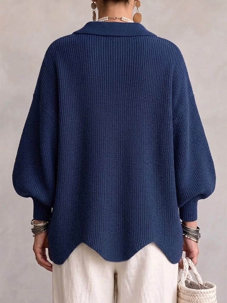 Cecily | Relaxed Button Front Knit Cardigan