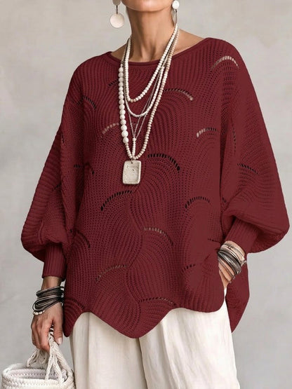 Faustina | Oversized Batwing Knit Sweater