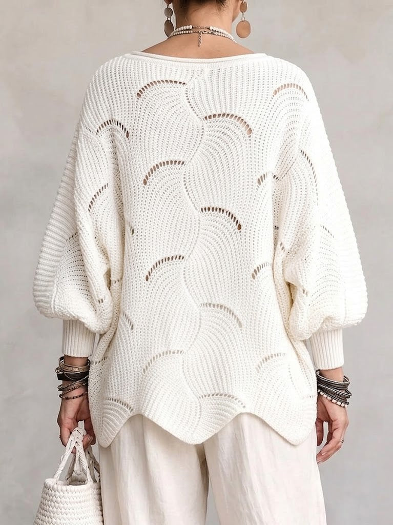 Faustina | Oversized Batwing Knit Sweater