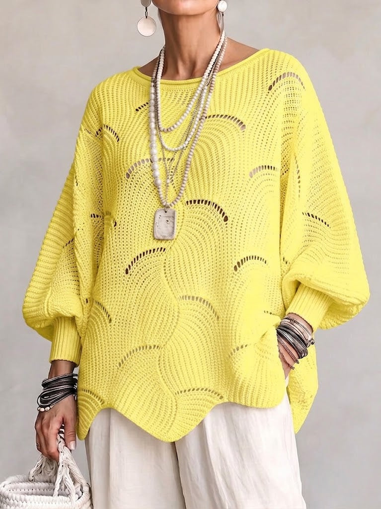 Faustina | Oversized Batwing Knit Sweater