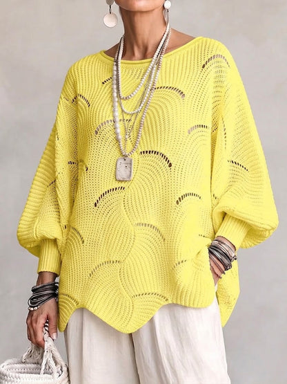 Faustina | Oversized Batwing Knit Sweater