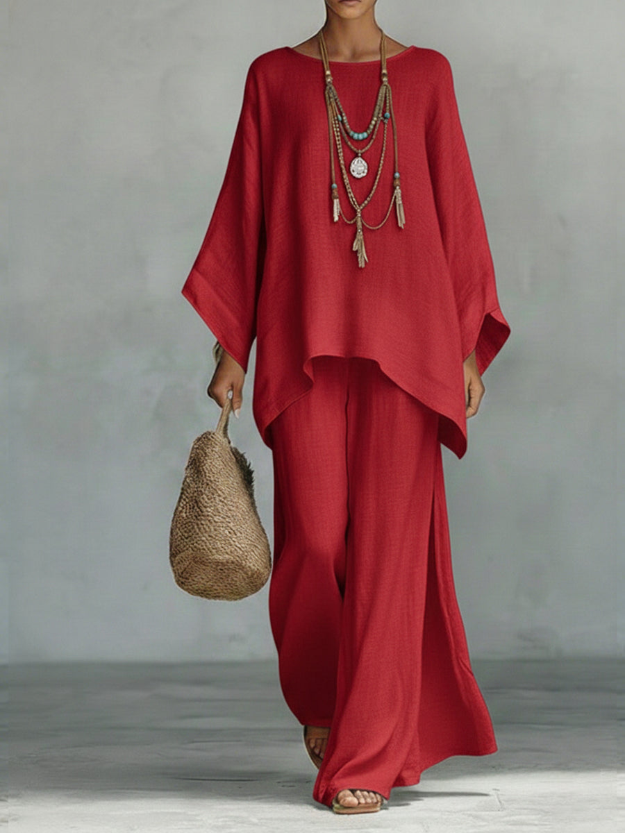 Velmara | Relaxed Wide Leg Two Piece Set